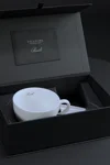Porcelánová šálka na kávu BANDI Bianco, 280 ml, v darčekovom boxe
