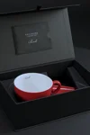 Porcelánová šálka na kávu BANDI Rosso, 280 ml, v darčekovom boxe
