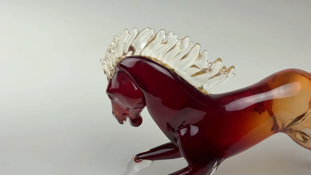 Cavalo de Murano Cor Vermelha