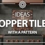 Video: Copper wall tiles with Fleur de lis pattern