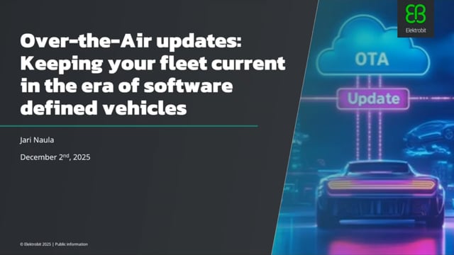 Over-the-air updates: Keeping your fleet current in the era of software-defined vehicles
