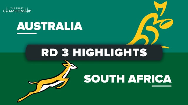 The Rugby Championship | Australia v South Africa - Round 3 Highlights
