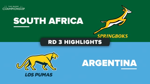 The Rugby Championship 2023 - South Africa v Argentina - Rd 3 Highlights
