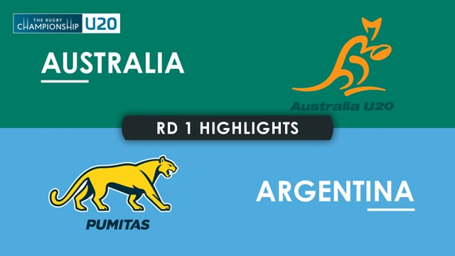 HIGHLIGHTS | AUSTRALIA v ARGENTINA | The Rugby Championship U20 2024 | Round 1