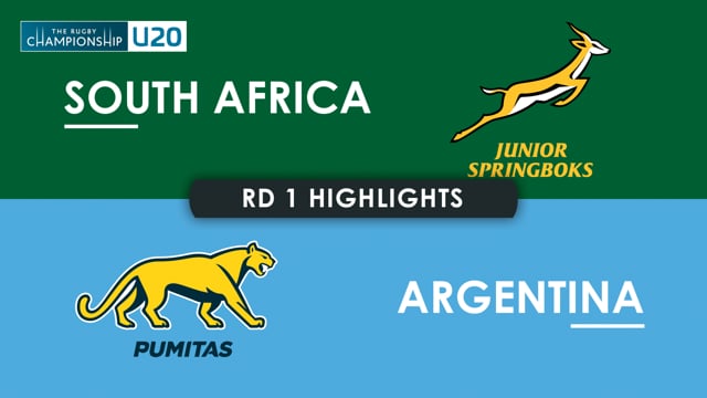 HIGHLIGHTS | SOUTH AFRICA v ARGENTINA | The Rugby Championship U20 2025 | Round 1