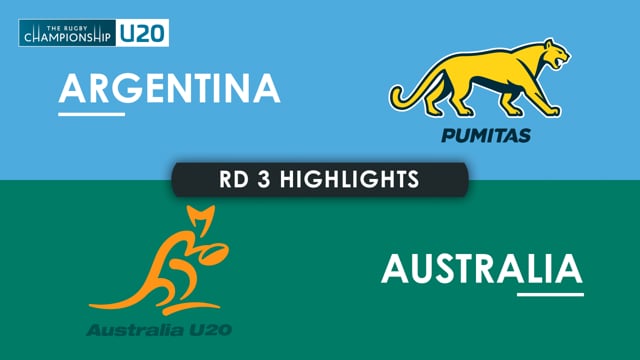 HIGHLIGHTS | ARGENTINA v AUSTRALIA | The Rugby Championship U20 2025 | Round 3