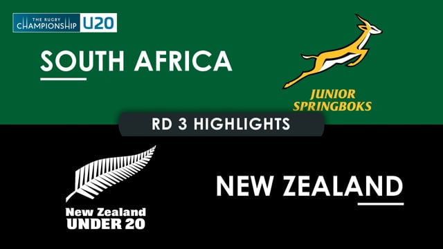HIGHLIGHTS | SOUTH AFRICA v NEW ZEALAND | The Rugby Championship U20 2025 | Round 3