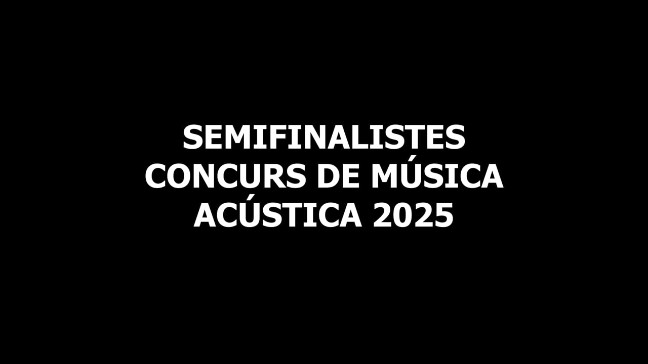 Fotoreportatge semifinals concurs de música acústica 2025