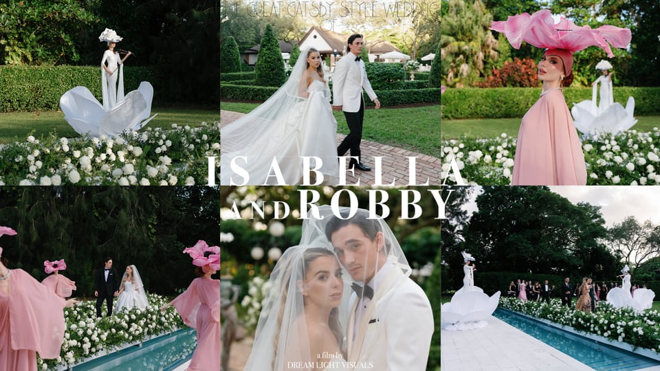 The Great Gatsby Style Wedding Celebration of Isabella & Robby in Miami, Florida — A Cinematic Celebration of Timeless Romance 🎬