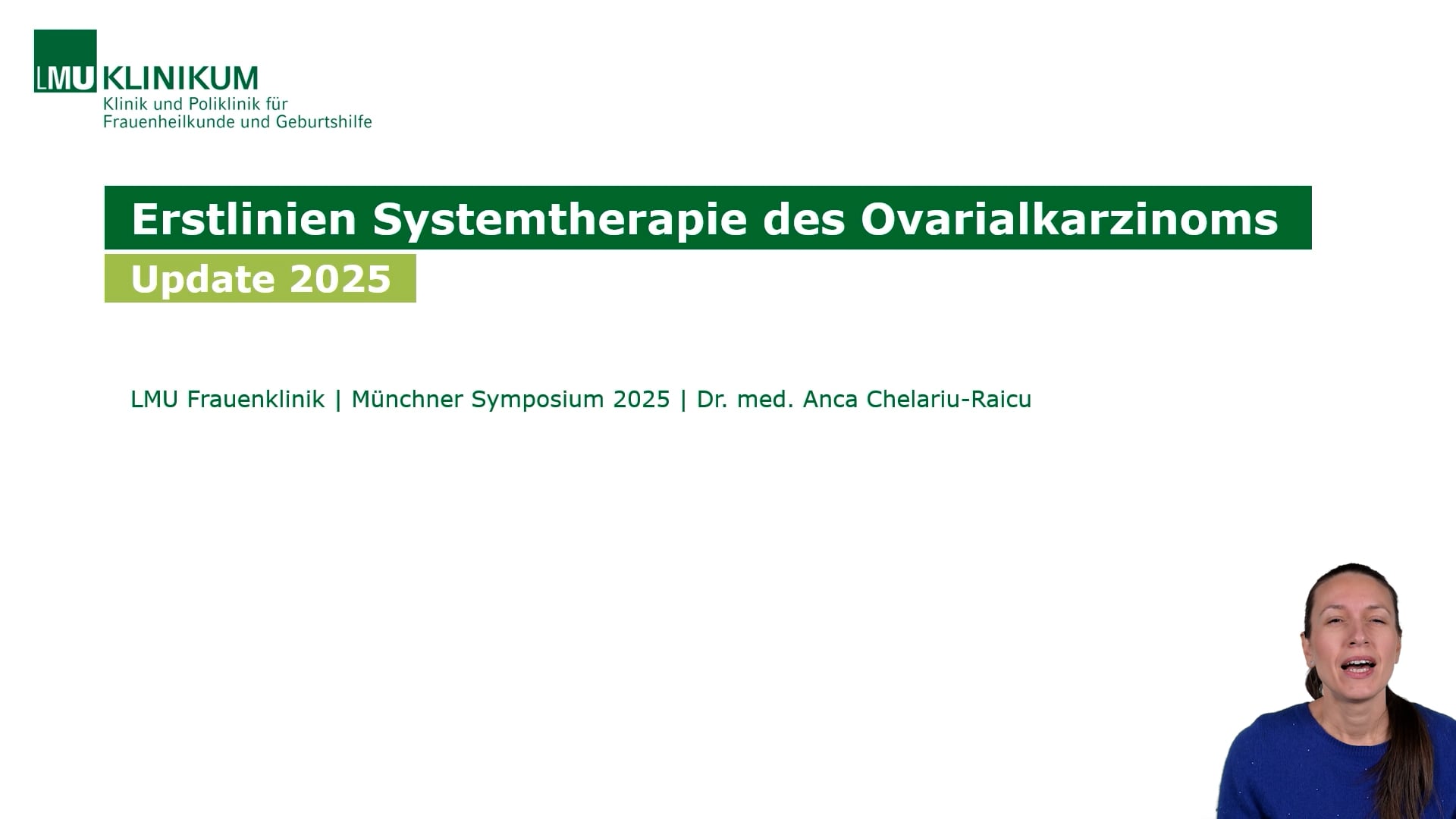 Thumbnail von Erstlinien-Systemtherapie des Ovarialkarzinoms - Update 2025