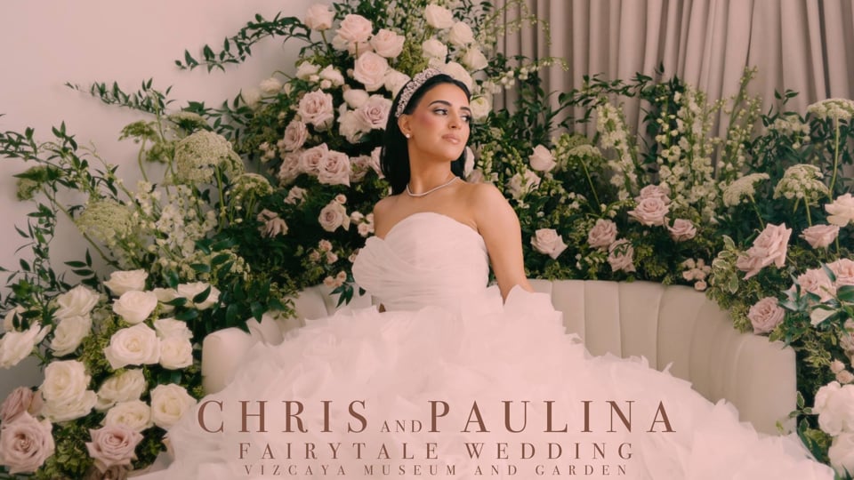 Chris & Paulina’s Fairytale Miami Wedding at Vizcaya Museum & Gardens — A Cinematic Celebration of Elegance & Romance