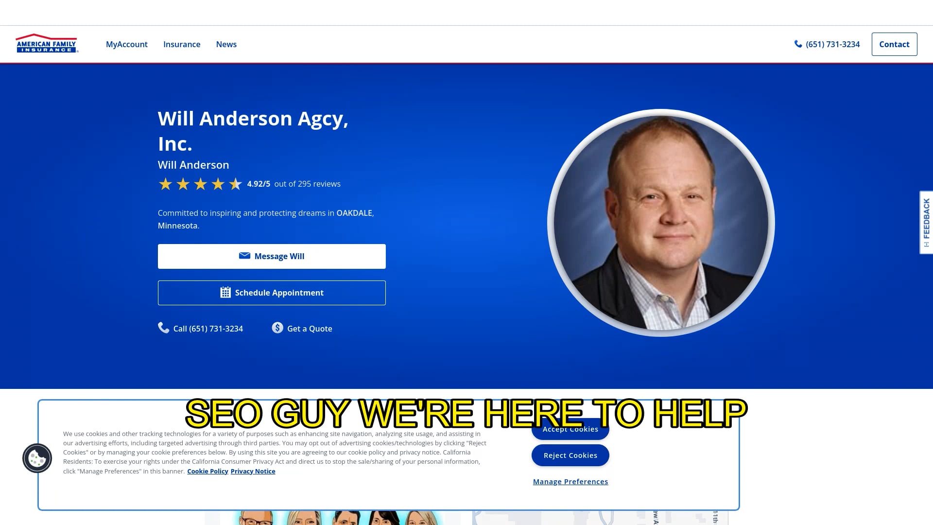 LPRAudit Report | GMB/GBP for Insurance Agency in Oakdale, Minnesota