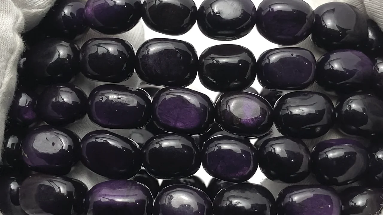 パープライト タンブル ブレスレット｜天然石ビーズの卸問屋・通販