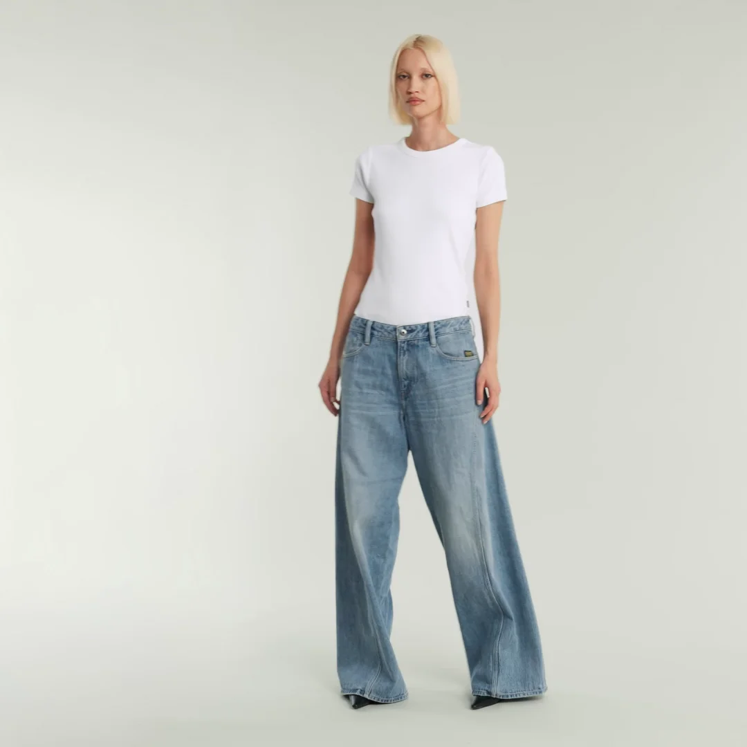 Helyx 3D Cinch Wide Jeans | Light blue | G-STAR® US