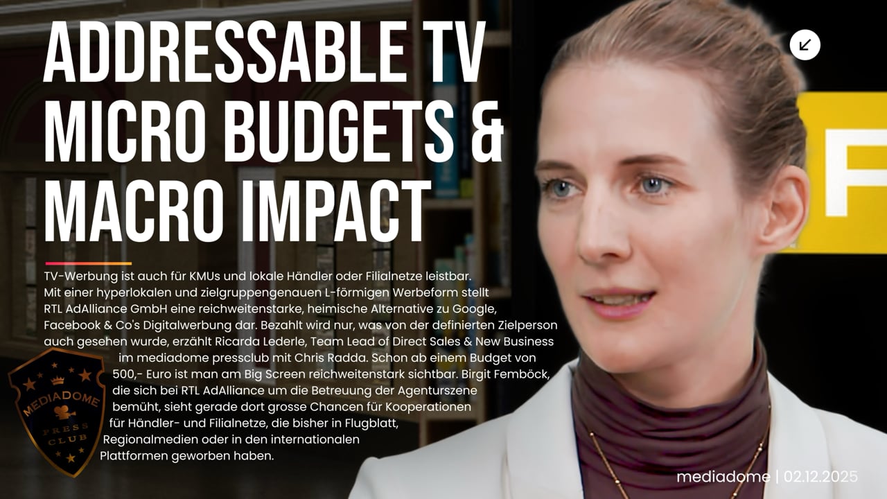 RTL AdAlliance GmbH – Addressable TV für micro Budgets mit macro Impact