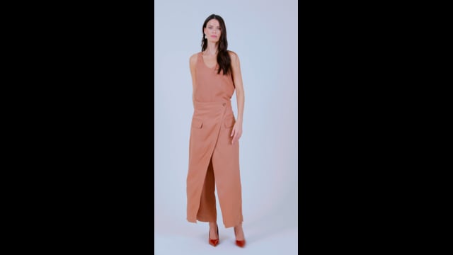 Regata em Linho Camel Tiffany