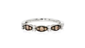 Le Vian .57 ct. t.w. Chocolate and Vanilla Diamond Ring in Platinum