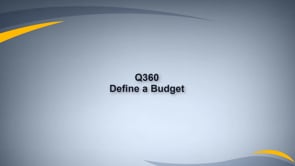 Define a Budget
