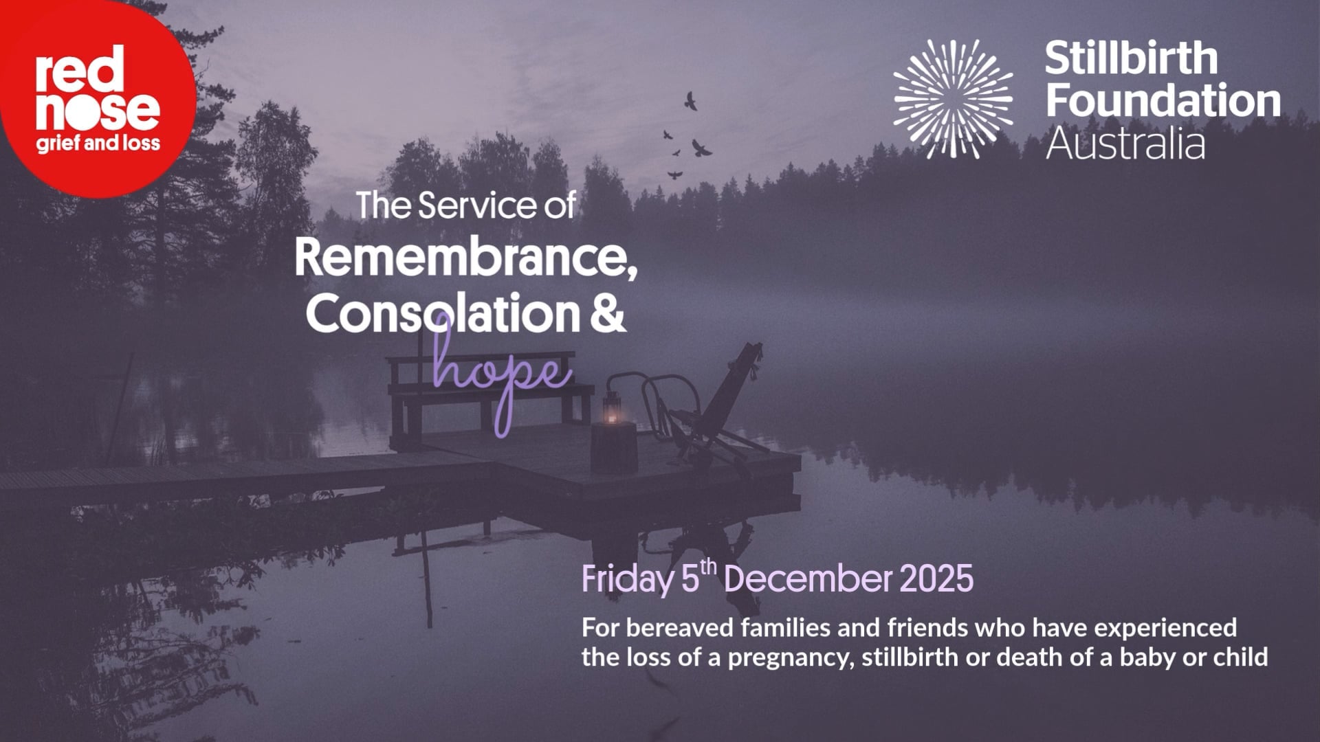 The Service of Remembrance, Consolation and Hope