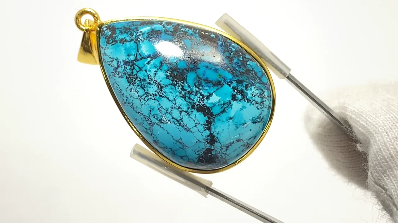 動画】【1点もの】クリソコラAAA ペンダントトップ 18KGP製 NO.109