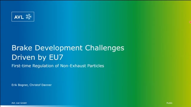 Brake development challenges driven by EU7: First-time regulation of non-exhaust particles