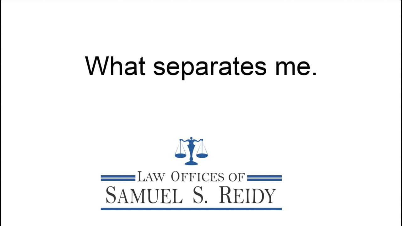 What separates me.