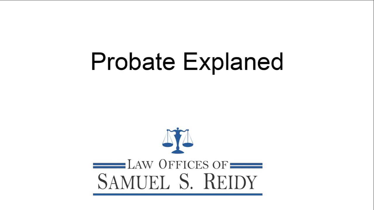 Probate Explaned
