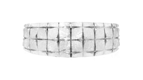 Italian Sterling Silver Square-Pattern Cuff Bracelet