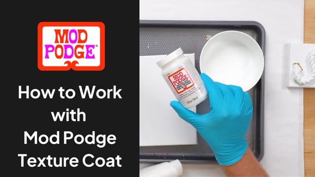 Learn How to Work with Mod Podge Texture Coat Expert-Led Craft Tutorial ...