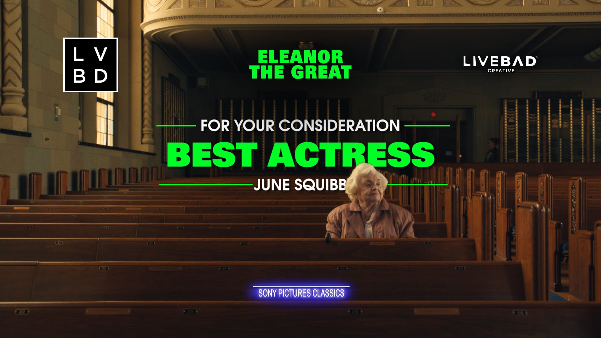 ELEANOR THE GREAT - FYC SPOT :20 "BEST ACTRESS - JUNNE SQUIBB"