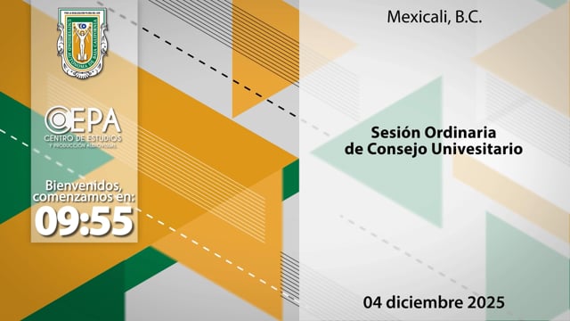 Sesión Ordinaria de Consejo Universitario