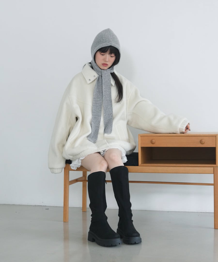 スタンドシャギーミドルブルゾン | [公式]ヘザー（Heather）通販