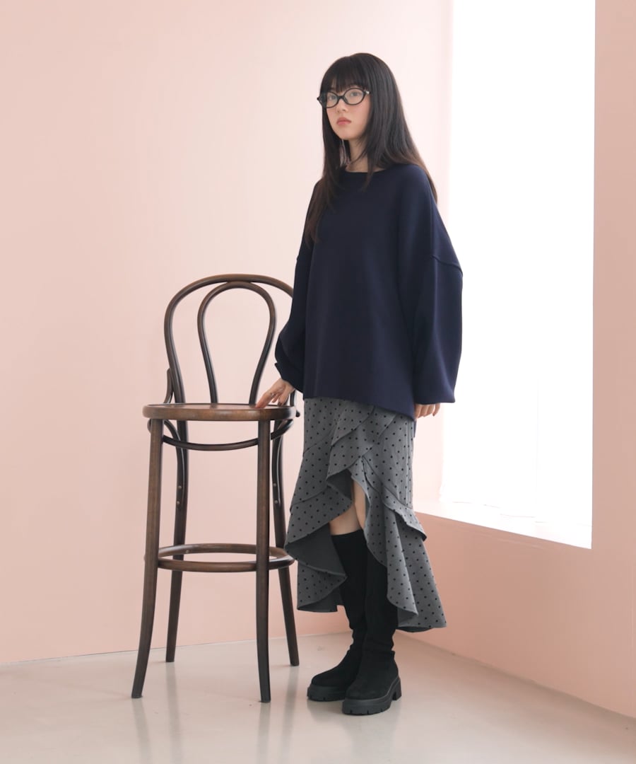 WEB限定】スウェットライクBIGニット | [公式]ヘザー（Heather）通販