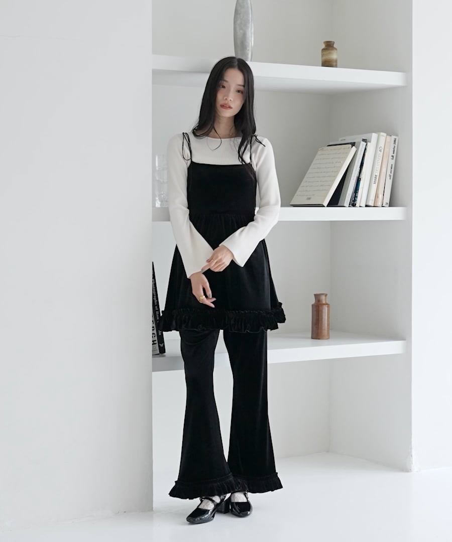 ベロアフリルパンツ | [公式]ヘザー（Heather）通販