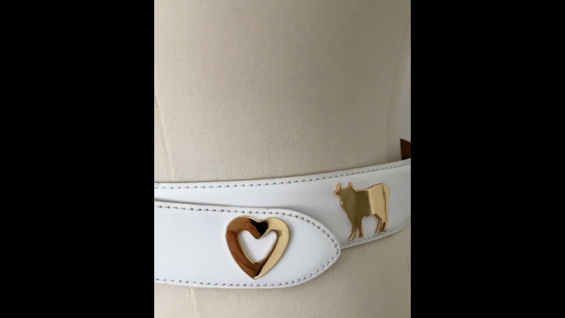 Vintage Moschino Leather Belt Circa 1987 Women