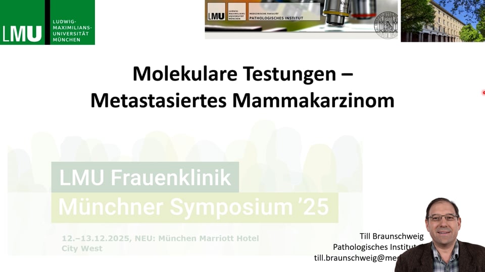 Thumbnail von Molekulare Testungen - Metastasiertes Mammakarzinom