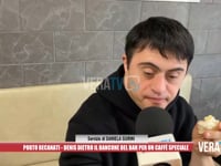 Porto Recanati - Denis dietro il bancone del bar per un caffè speciale