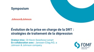 Évolution de la prise en charge de la DRT: stratégies de traitement de la dépression
