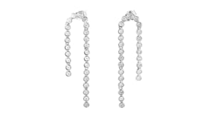 1.00 ct. t.w. Bezel-Set Lab-Grown Diamond Drop Earrings in Sterling Silver