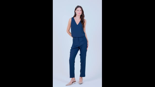 Regata Crepe Patou Marinho Elisabeth