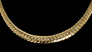 Italian 18kt Yellow Gold Graduated Cuban-Link Necklace