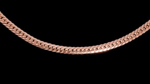 Italian 14kt Rose Gold Cuban-Link Bracelet