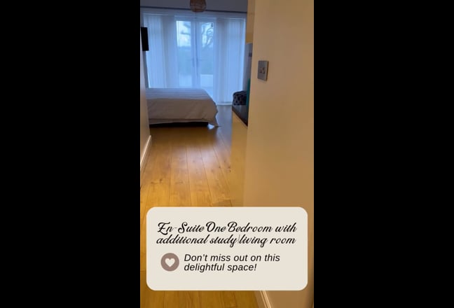 One bedroom PLUS living/study room exclusive use Main Photo