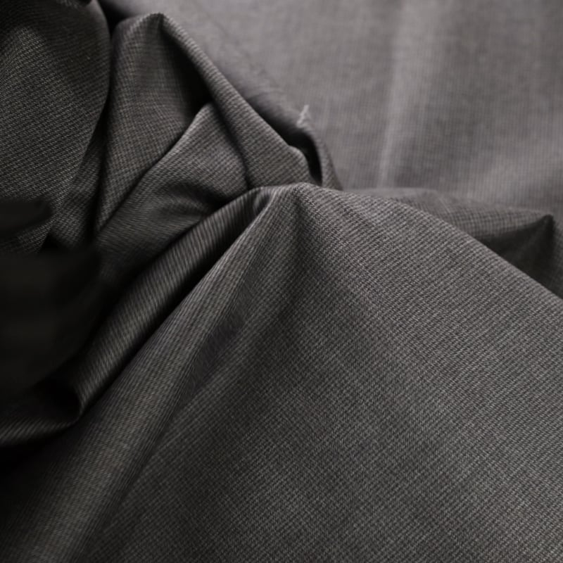 Vidéo: Tissu tailleur 100% laine – Pieds-de-puce noire et gris