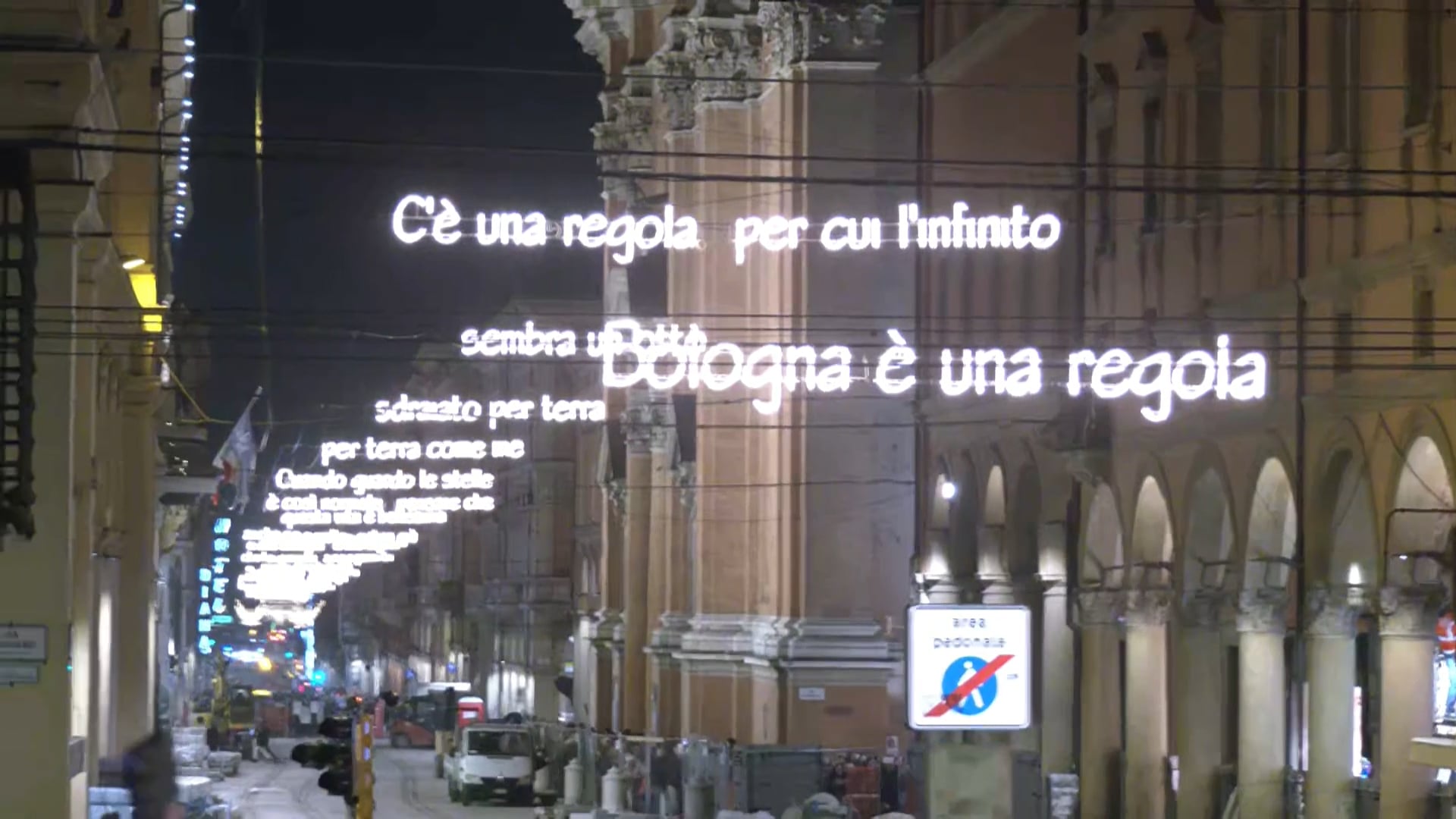 Illuminata “Bologna è una regola”,  canzone di Luca Carboni