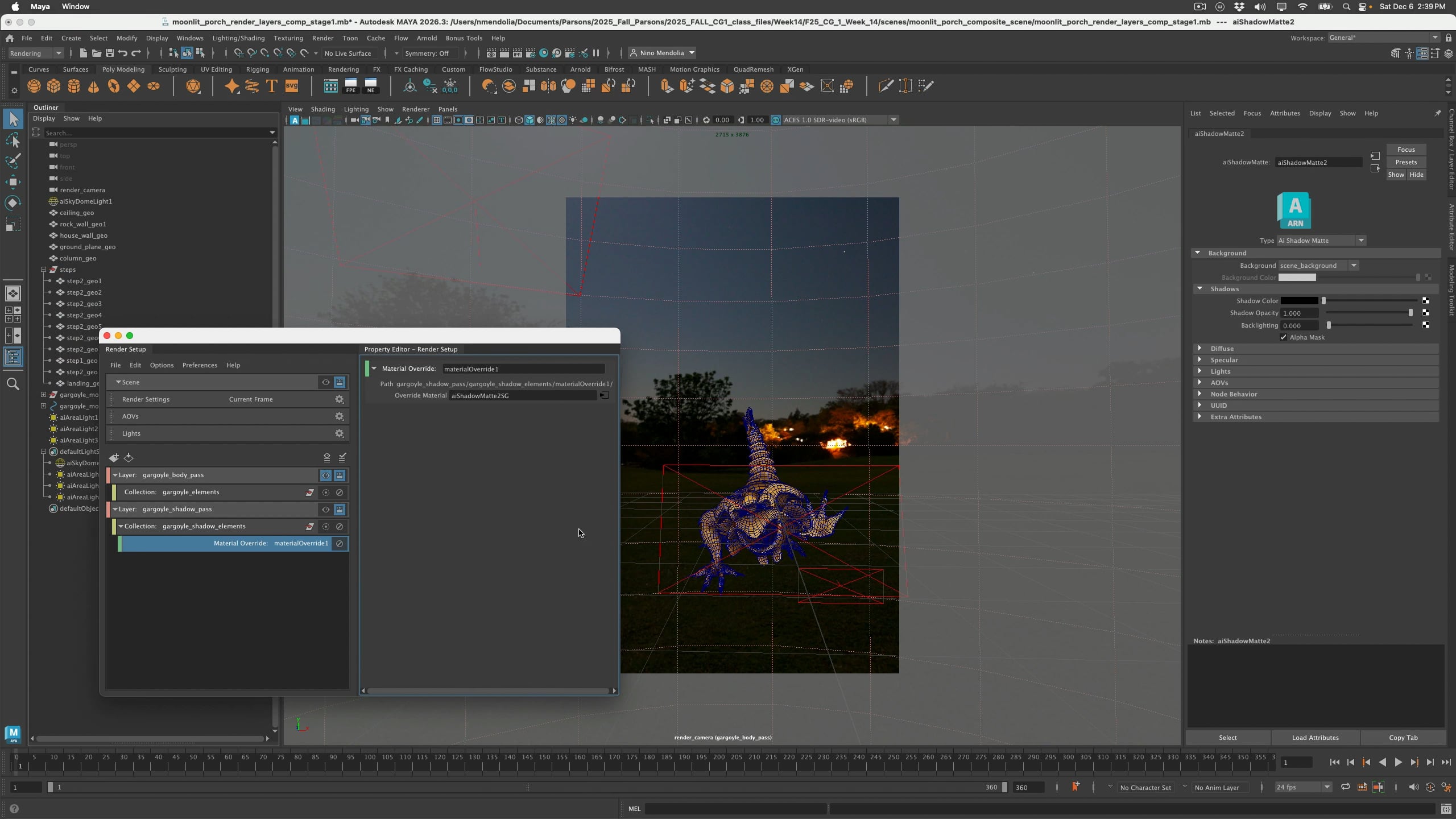CG1 Week 14 - Week14-4 Creating the Shadow Render Pass on Vimeo