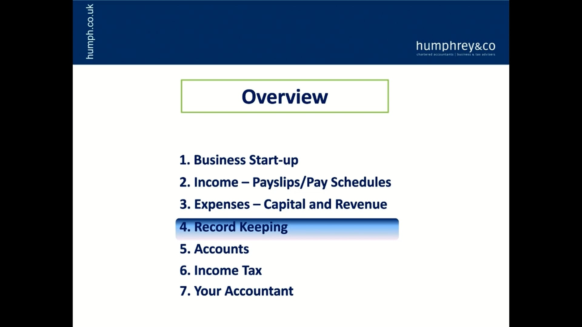 Section 4 - Record Keeping