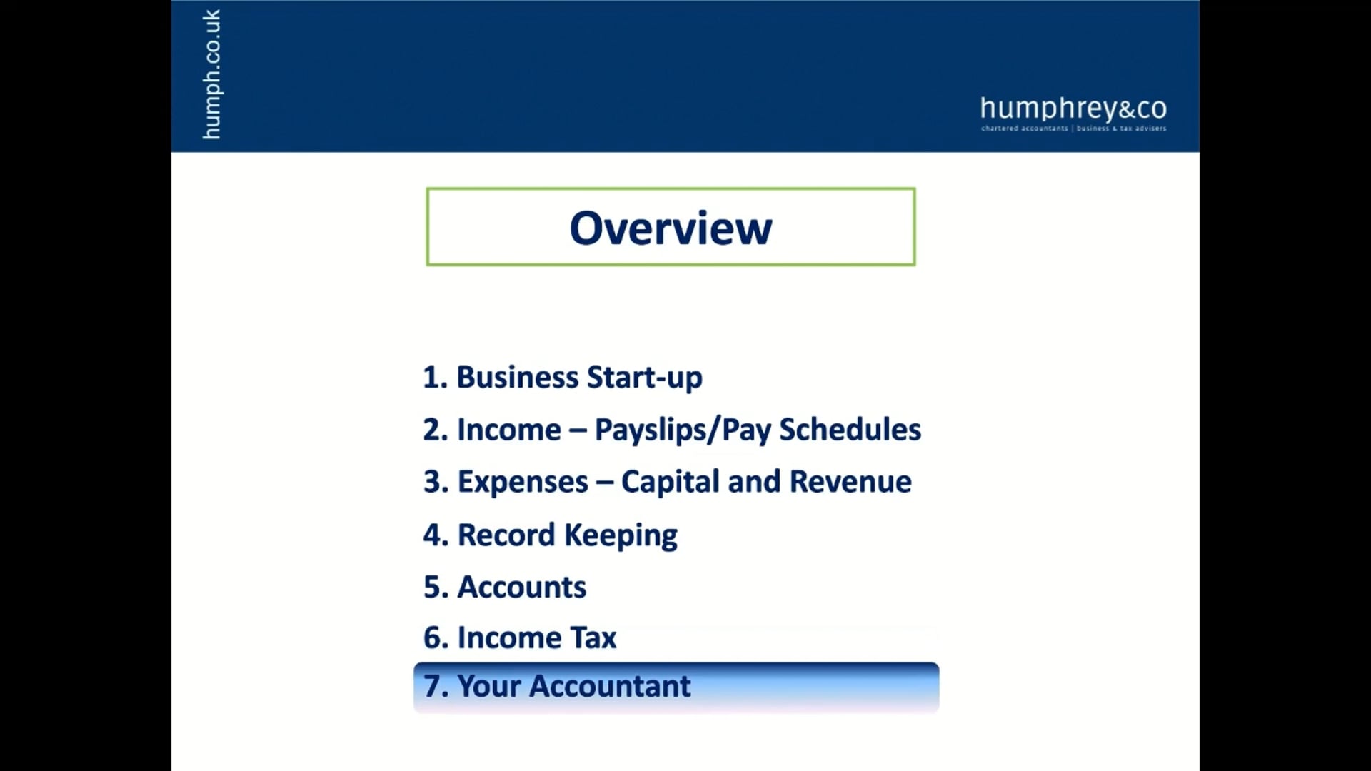 Section 7 - Your Accountant