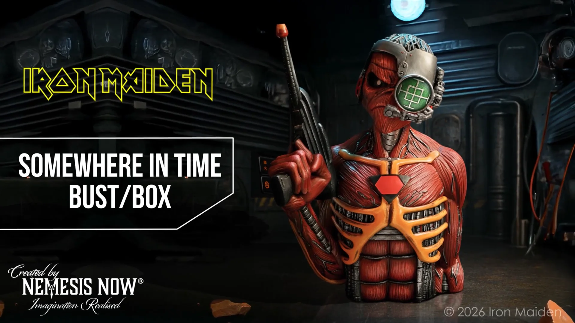 Iron Maiden Somewhere In Time Bust 29.8cm