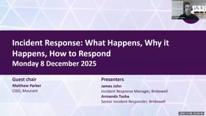 SASIG Webinar - Incident Response: What Happens, Why it Happens, How to Respond 2025-12-08 10:59:46